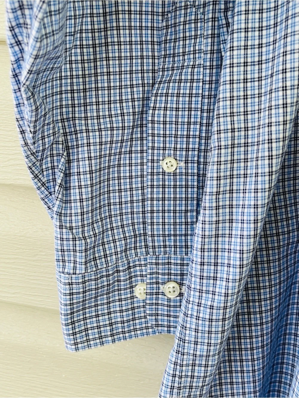 Polo Ralph Lauren Yarmouth Blue, Black & White Check Shirt Size 17 32/33